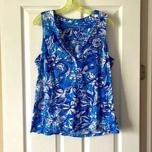 Lily Pulitzer sleeveless floral top